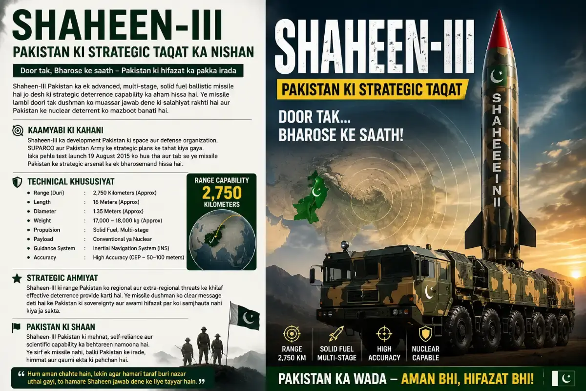 Shaheen-III: Pakistan’s Advanced Ballistic Missile